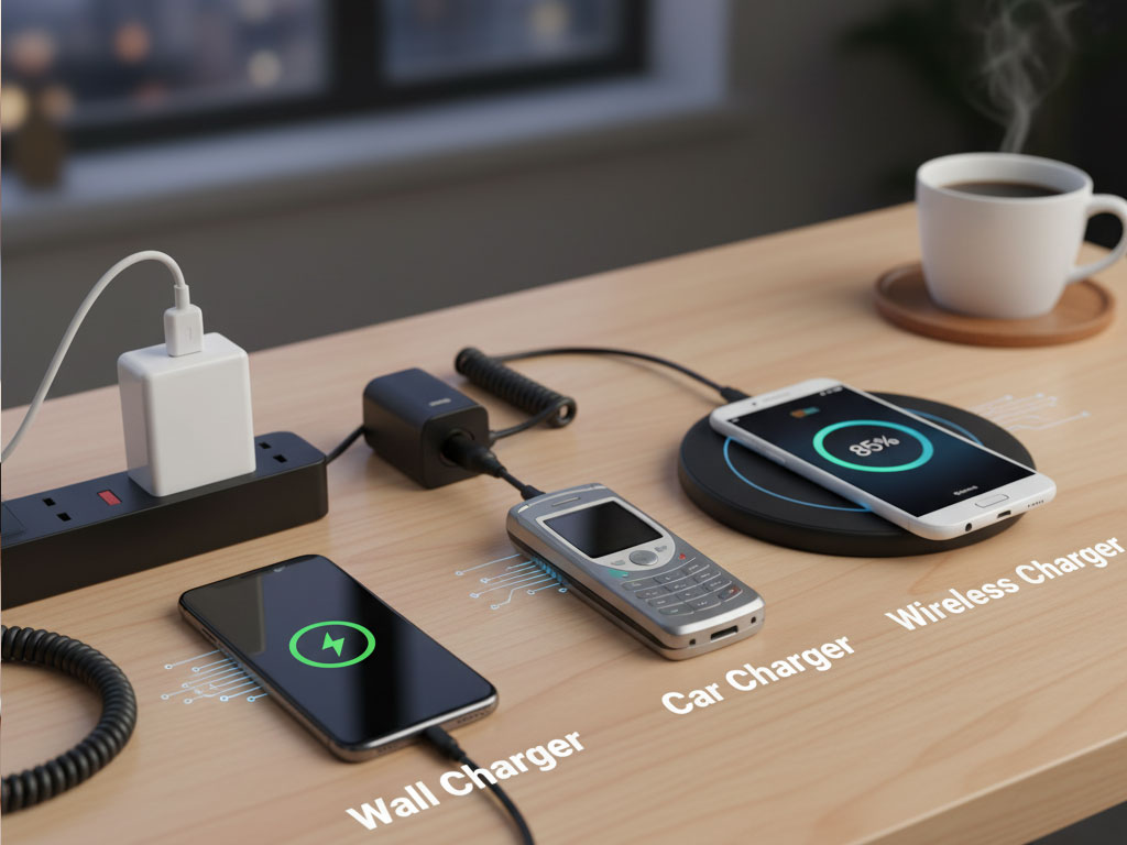 انواع شارژر موبایل و کاربردهای آن‌ها در زندگی روزمره
